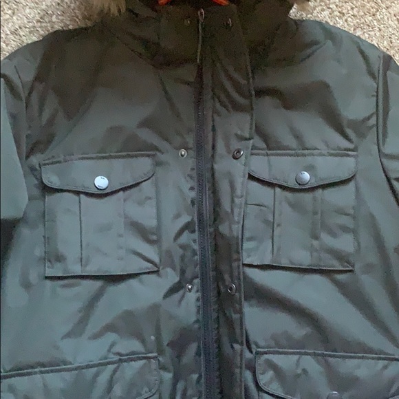 Men’s winter coat dark green - Picture 5 of 7